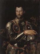 ALLORI Alessandro Cosimo I dressed in a portrait of Qingqi Breastplate oil